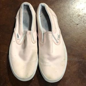 Vans slip on pastel pink